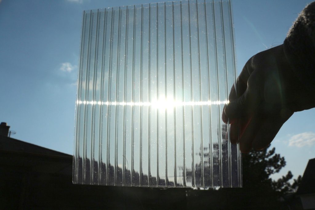 solar control víztiszta 16 mm polikarbonát